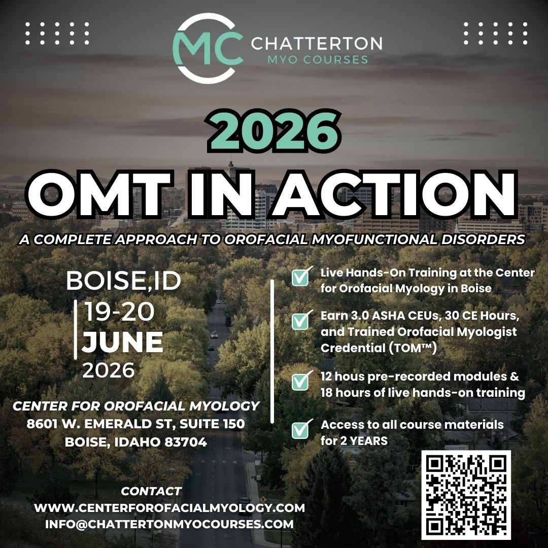 2026 Boise Chatterton MyoProgram™ Course Poster